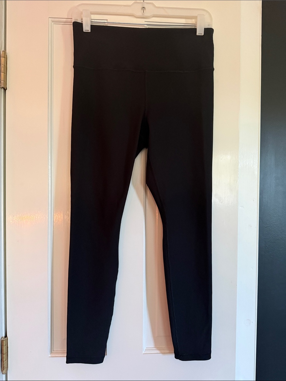 Athleta Black Ribbed Leggings